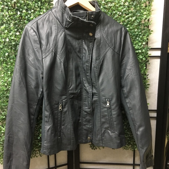 rd style faux leather jacket